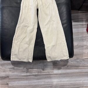 Zara Beige Corduroy Trousers